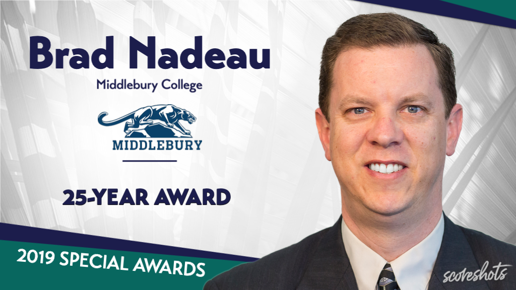 2019 Special Awards Salute: Brad Nadeau (Middlebury), CoSIDA 25-Year Award